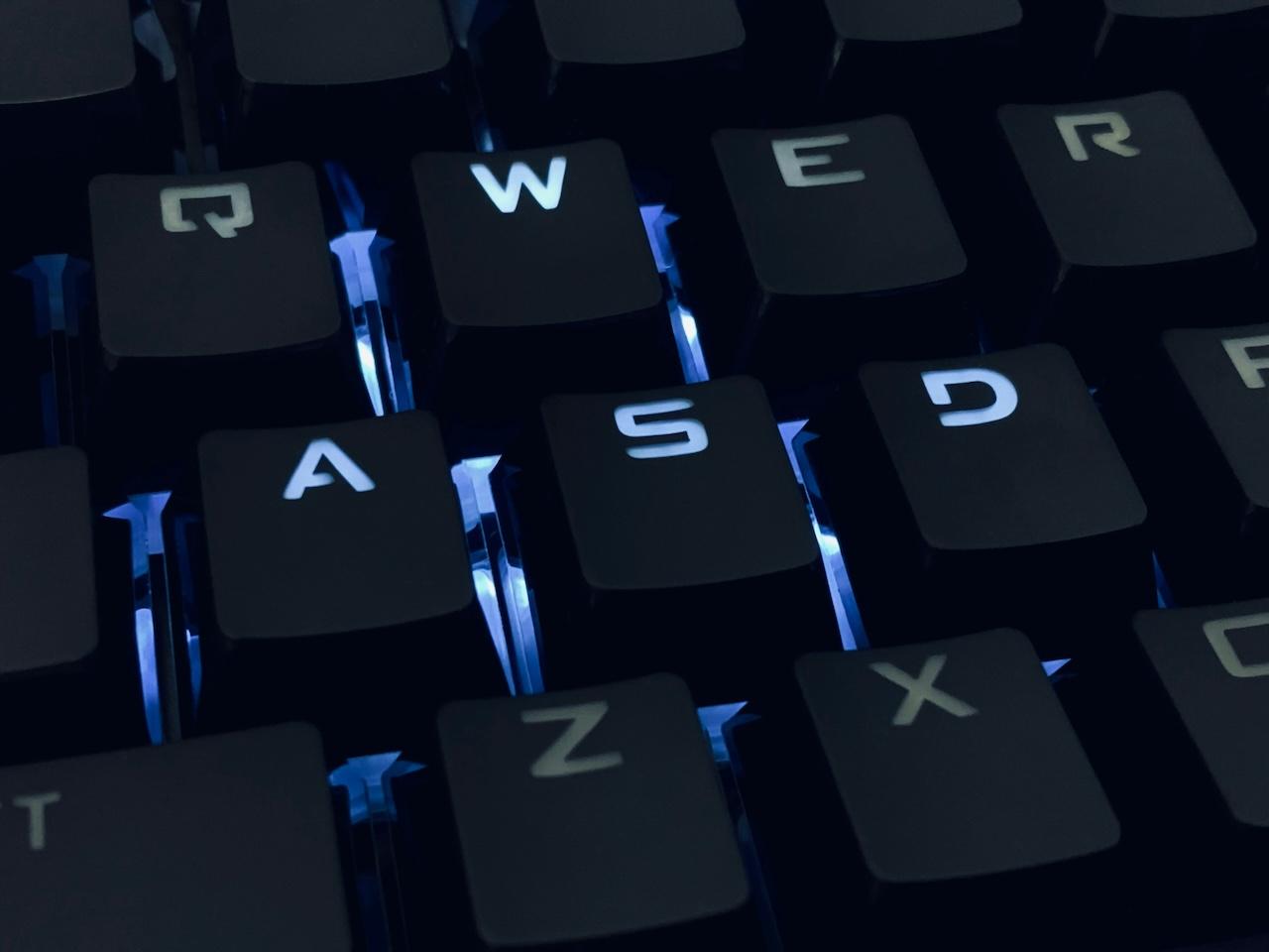 closeup of a keyboard